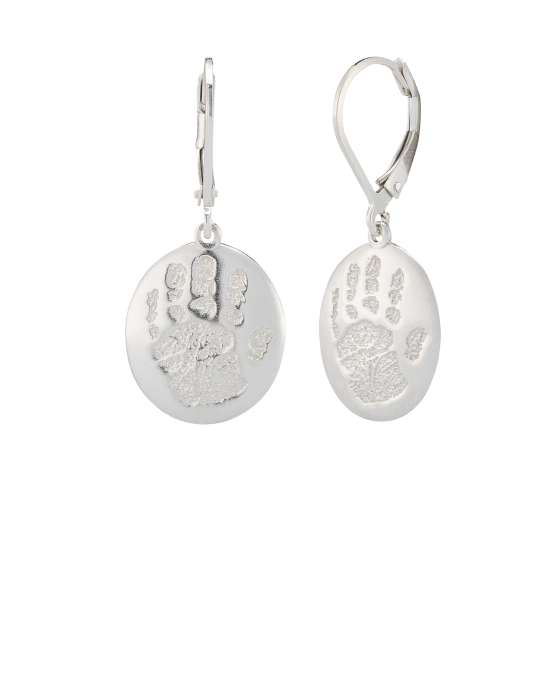 Earrings Handprint Sterling Keepsake